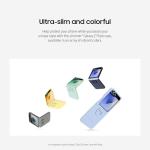 Samsung Galaxy Z Flip 7 FE, Flip 6 Silicone Phone Case, Protective Cover with Built-in Ring, Nonslip Grip, Slim, Soft, Comfortable Design, US Version, Gray