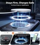 TORRAS Q3 Spin for iPhone 17 Pro Case, Patented 360 Magnetic Stand, Fit for MagSafe, Built-in Ring Holder Kickstand, Military Grade Protective Phone Case for iPhone 17 Pro, Camera Control, Deep Blue