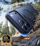 TORRAS Q3 Spin for iPhone 17 Pro Case, Patented 360 Magnetic Stand, Fit for MagSafe, Built-in Ring Holder Kickstand, Military Grade Protective Phone Case for iPhone 17 Pro, Camera Control, Deep Blue