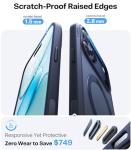 TORRAS Q3 Spin for iPhone 17 Pro Case, Patented 360 Magnetic Stand, Fit for MagSafe, Built-in Ring Holder Kickstand, Military Grade Protective Phone Case for iPhone 17 Pro, Camera Control, Deep Blue