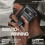 SUPCASE for Google Pixel 9A Case with Screen Protector (Unicorn Beetle Pro), [Built-in Stand & Belt-Clip] [Military-Grade Protection] Full Body Phone Case for Pixel 9A 2025, Black