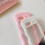 Cute Wave Frame Transparency Phone Case For Googel Pixel 9 Pro 8 Funda For Googel Pixel 8A 7A For Magsafe Charger Magnetic Cover
