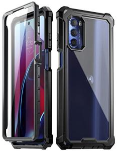 Poetic Guardian Series Case Designed for Motorola Moto G Stylus 2022 4G Model # XT2211, [6FT Mil-Grade Drop Tested], Full-Body Hybrid Shockproof Bumper Cover with Built-in Screen Protector, Black