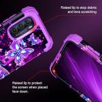 Miqala for Moto G Stylus 2022 5G/4G Case,Glow in The Dark Three Layer Heavy Duty Shockproof Full Body Protection Hard Plastic Bumper+Soft Silicone Case for Motorala G Stylus 2022 5G/4G,Dark