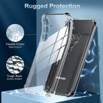 Transparent Silicone Soft Shockproof Case For Samsung Galaxy S24 S23 FE Plus Ultra A55 A35 A25 A15 A54 A34 A24 A14 Back Cover