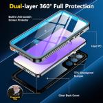 SPIDERCASE Upgraded for Samsung Galaxy S25 Case Waterproof,Built-in Screen & Camera Lens Protector[IP68 Underwater] [Military Grade Shockproof] Full Body Protection Phone Case,Blue/Clear