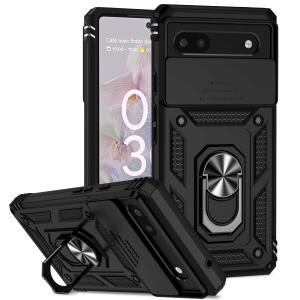 Military Sliding Window Shockproof Case For Google Pixel 6 7 8 9 10 Pro XL 6A 7A 8A 9A Camera Lens Protection Ring Holder Cover