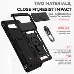 Military Sliding Window Shockproof Case For Google Pixel 6 7 8 9 10 Pro XL 6A 7A 8A 9A Camera Lens Protection Ring Holder Cover