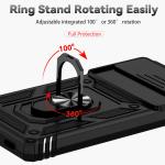 Military Sliding Window Shockproof Case For Google Pixel 6 7 8 9 10 Pro XL 6A 7A 8A 9A Camera Lens Protection Ring Holder Cover