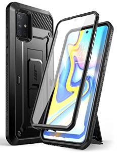 SUPCASE for Samsung Galaxy A71 5G Case [Not for A71 5G UW Verizon], [Built-in Screen Protector & Stand & Belt Clip] Full-Body Heavy Duty Rugged Protective Phone Case for Samsung A71 6.7", Black