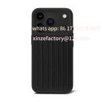 Customizable Luxury 3D for iPhone 17 Pro Max & 17Pro Shockproof Magnetic Case Aluminum Alloy  Minimalist Suitcase Striped Phone