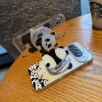 for Google Pixel 9 Pro XL Pixel 10 Pro XL Rope Strap Pendant Phone Case Panda Cartoon Animal Shockproof Soft Cover