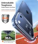 TORRAS Crystal Clear for iPhone 17 Pro Max Case, [Anti-Yellowing][Military-Grade Protection], Slim Transparent Anti-Scratch Back, Soft Bumper, Non-Slip Protective Phone Cover, Clear 6.9"