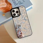Korean Museum Flower Mirror Phone Case Cover for IPhone 11 12 13 14 15 16 Pro Max Case for IPhone 16 Pro Max