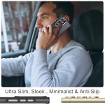 MALEWOLF Magnetic for Samsung Galaxy S22 Ultra Case with 3 Stand Ways, [Invisible Stand] Color-Blocked with Anti-Slip Edge Anti-Drop Shockproof Slim Phone Case for Galaxy S22 Ultra 6.8” (Black/Grey)