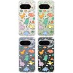 MOSNOVO Case for Google Pixel 10 & Pixel 10 Pro, [Buffertech 6.6ft Military-Grade Drop Protection] [Anti Peel Off Tech] Clear TPU Bumper Phone Case Cover Design - Dinosaur Land