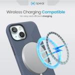 Speck iPhone 15 Case - iPhone 16e - Built for MagSafe, Drop Protection Grip – for iPhone 15, 16e, 14 and 13 - Scratch Resistant, Soft Touch, 6.1 Inch Phone Case - CandyShell Grip Blue/Faded Denim