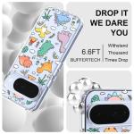 MOSNOVO Case for Google Pixel 10 & Pixel 10 Pro, [Buffertech 6.6ft Military-Grade Drop Protection] [Anti Peel Off Tech] Clear TPU Bumper Phone Case Cover Design - Dinosaur Land