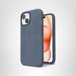 Speck iPhone 15 Case - iPhone 16e - Built for MagSafe, Drop Protection Grip – for iPhone 15, 16e, 14 and 13 - Scratch Resistant, Soft Touch, 6.1 Inch Phone Case - CandyShell Grip Blue/Faded Denim