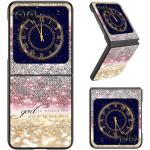 RAUEDWDJS Case for Motorola Razr 2025/2024,Slim Hard PC Flip Cover Full-Body Rugged Shockproof Cover for Moto Razr 60/Razr 50,Pink Glitter Psalm 46:5