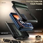 Poetic Spartan Case for Motorola Moto Razr 2025/2024, [Kickstand][Hinge Protection][20FT Mil-Grade Drop Tested], Full-Body Rugged Shockproof Protective Cover with Kickstand, Metallic Green