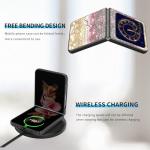 RAUEDWDJS Case for Motorola Razr 2025/2024,Slim Hard PC Flip Cover Full-Body Rugged Shockproof Cover for Moto Razr 60/Razr 50,Pink Glitter Psalm 46:5