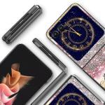 RAUEDWDJS Case for Motorola Razr 2025/2024,Slim Hard PC Flip Cover Full-Body Rugged Shockproof Cover for Moto Razr 60/Razr 50,Pink Glitter Psalm 46:5