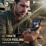 Poetic Spartan Case for Motorola Moto Razr 2025/2024, [Kickstand][Hinge Protection][20FT Mil-Grade Drop Tested], Full-Body Rugged Shockproof Protective Cover with Kickstand, Metallic Green