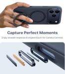 TORRAS Ostand Q3 Silicone for iPhone 17 Pro Max Case, Fit for MagSafe, 360 Spin Ring Holder Stand, Soft Liquid Silicone Cozy Grip, Camera Control, Protective Case for iPhone 17 Pro Max, Deep Blue