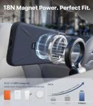 TORRAS Ostand Q3 Silicone for iPhone 17 Pro Max Case, Fit for MagSafe, 360 Spin Ring Holder Stand, Soft Liquid Silicone Cozy Grip, Camera Control, Protective Case for iPhone 17 Pro Max, Deep Blue