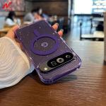 Transparent Acrylic Glitter Magsafe Case for Google Pixel 9 Pro XL 8 10 Pro Magnetic Wireless Charge PC Cover for Pixel 8A 9A