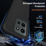 Annymall for Motorola Moto G 5G 2025 Case with 2X Screen Protector, Heavy Duty Shockproof Drop Protection 3-Layer Cell Phone Cases, Military Grade Full Body Rugged Bumper Protective Cover (Black)