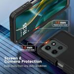 Annymall for Motorola Moto G 5G 2025 Case with 2X Screen Protector, Heavy Duty Shockproof Drop Protection 3-Layer Cell Phone Cases, Military Grade Full Body Rugged Bumper Protective Cover (Black)