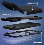 Annymall for Motorola Moto G 5G 2025 Case with 2X Screen Protector, Heavy Duty Shockproof Drop Protection 3-Layer Cell Phone Cases, Military Grade Full Body Rugged Bumper Protective Cover (Black)