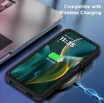 Annymall for Motorola Moto G 5G 2025 Case with 2X Screen Protector, Heavy Duty Shockproof Drop Protection 3-Layer Cell Phone Cases, Military Grade Full Body Rugged Bumper Protective Cover (Black)