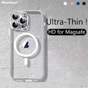 Ultra-Thin HD Clear for Magsafe Wireless Charge Case For iPhone 17 Air 16 15 14 13 12 11 Pro Max Plus Magnetic Hard Slim Cover