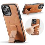 Ultra-thin Folding Stand Leather Phone Case For iPhone 12 13 14 15 16 Pro Max Plus Magnetic Car Mount Shockproof PU Covers