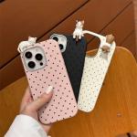 Simple Dots Cat 3D DIY Doll Soft Case For Samsung A04s A05 A12 A03s A24 A50 A25 A51 A33 A06 A14 A35 A16 A05s A13 A23 A55 A22 A15