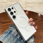 HD Clear For Magsafe Magnetic Transparent Case For Samsung Note20 S20 S21 S23 S24FE S25 Ultra Plus A55 A54 A06 A36 A16 A15 Cover