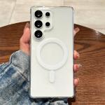 HD Clear For Magsafe Magnetic Transparent Case For Samsung Note20 S20 S21 S23 S24FE S25 Ultra Plus A55 A54 A06 A36 A16 A15 Cover