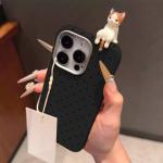Simple Dots Cat 3D DIY Doll Soft Case For Samsung A04s A05 A12 A03s A24 A50 A25 A51 A33 A06 A14 A35 A16 A05s A13 A23 A55 A22 A15