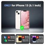 jaroco Magnetic for iPhone 13 Case, [Compatible with MagSafe][Military Grade Drop Protection][Heavy Duty Protection][Non-Slip][Shockproof] 2-Layer Durable Bumper Phone Case 6.1''-Light Pink