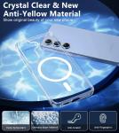 Strong Magnetic Magsafe Case For Samsung Galaxy S25 Ultra S24 S23 S22 S21 FE Plus Hybrid Wireless Charging Hard Cover Clear Soft
