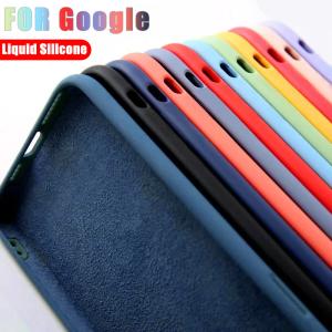 Luxury Liquid Silicone Case For Google Pixel 8 7 6 Pro 6A 7A Shockproof Fashion Cover Phone Cases Screen Protection Accessories