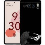 Phone Case For Google Pixel 6 7 8 9 Pro XL 8A 7A 6A Black Cover Soft Shell Funny Skeleton