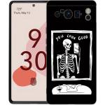 Phone Case For Google Pixel 6 7 8 9 Pro XL 8A 7A 6A Black Cover Soft Shell Funny Skeleton