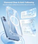 TORRAS Magnetic Shockproof for iPhone 17 case with Camera Control, [12FT Military Grade Drop Protection][Fit for MagSafe], Transparent Anti-Fingerprint & Soft Touch Case for iPhone 17, Crystal Clear