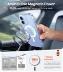 TORRAS Magnetic Shockproof for iPhone 17 case with Camera Control, [12FT Military Grade Drop Protection][Fit for MagSafe], Transparent Anti-Fingerprint & Soft Touch Case for iPhone 17, Crystal Clear