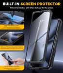 for Google Pixel-10-Pro Fold Magnetic Case: Dual Kickstand, Fit for Pixelsnap/MagSafe, Military-Grade Shockproof Protection, Hinge Protection, Screen Protector, Durable TPU Cover for 10 Pro Fold Black