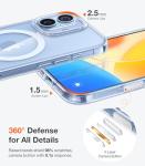 TORRAS Magnetic Shockproof for iPhone 17 case with Camera Control, [12FT Military Grade Drop Protection][Fit for MagSafe], Transparent Anti-Fingerprint & Soft Touch Case for iPhone 17, Crystal Clear